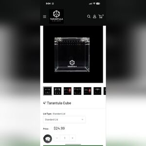 Tarantula Cribs 4" Cube (Set of 2)